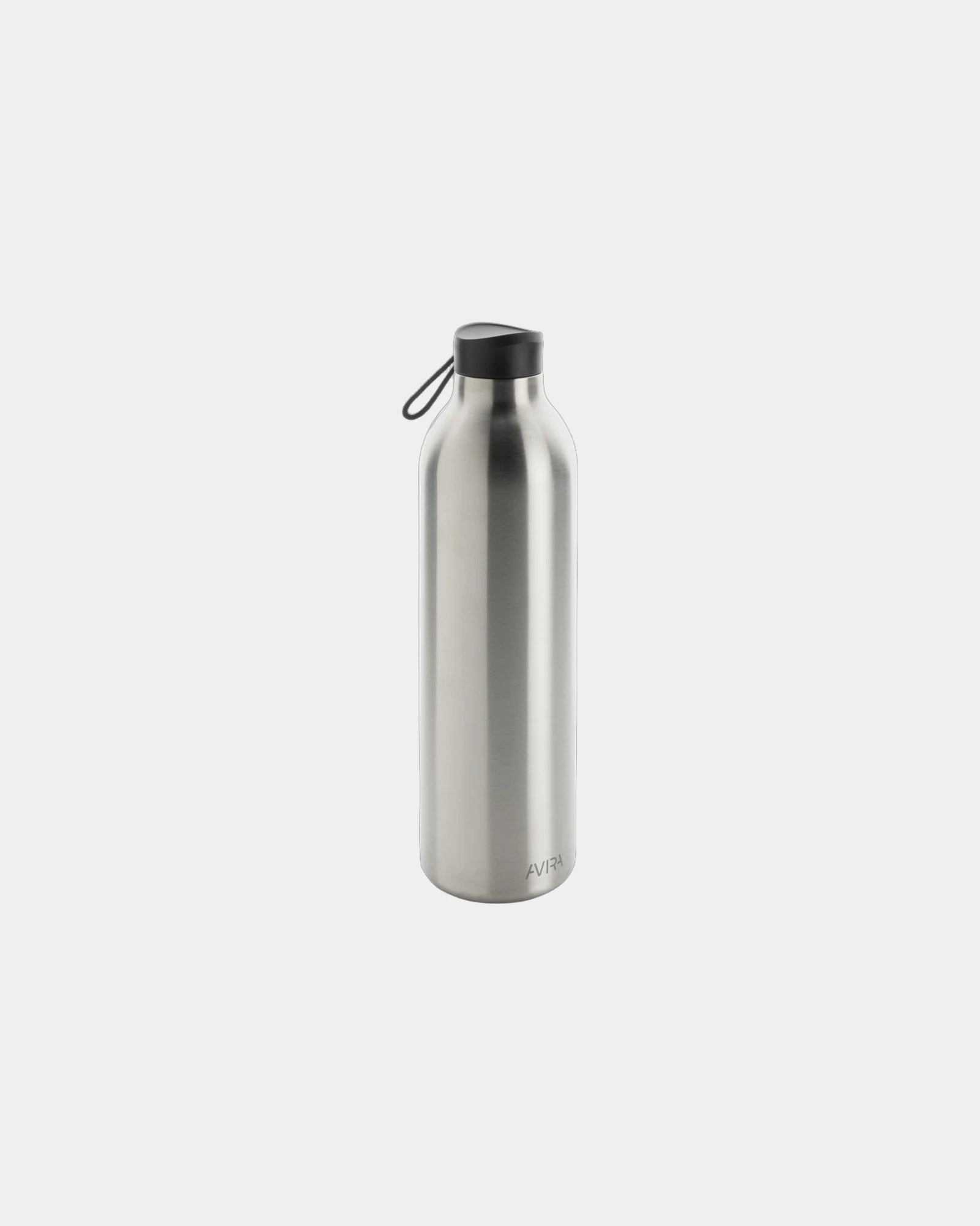 Custom insulated recycled steel water bottle 1L - Silver
