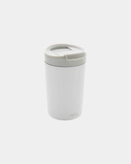 Custom recycled stainless steel mug 300ml Avira Alya - White