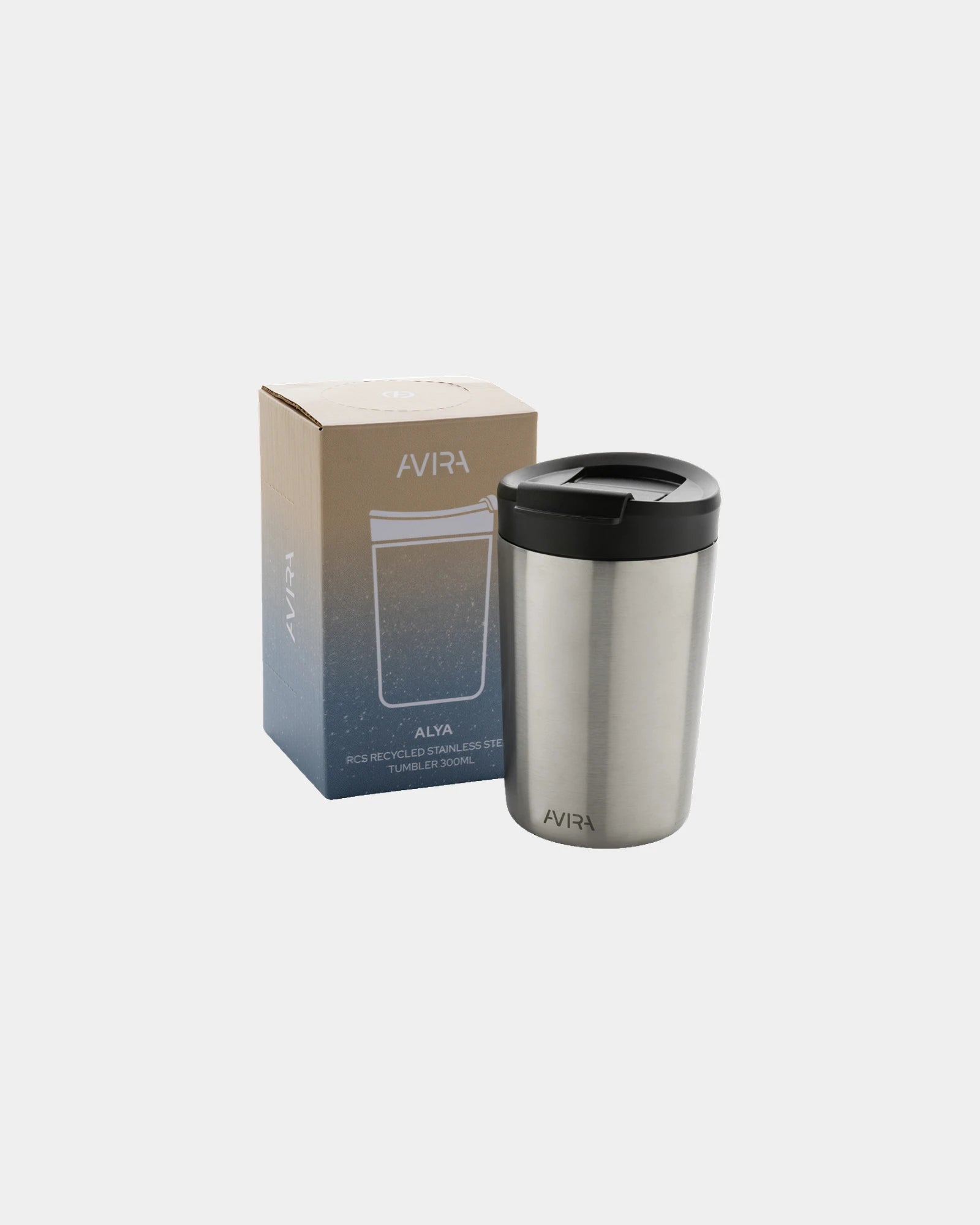 Custom recycled stainless steel mug 300ml Avira Alya