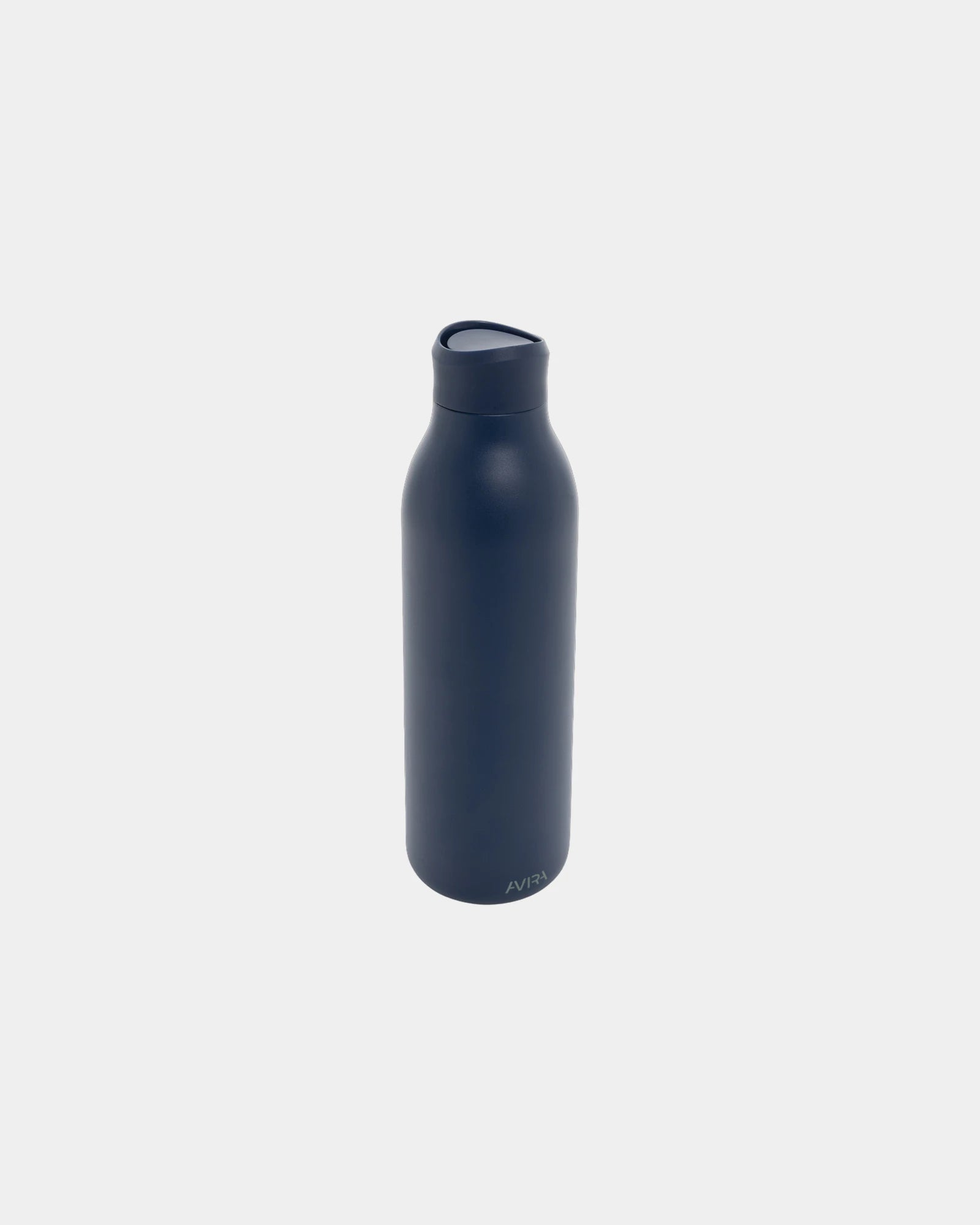 Custom recycled stainless steel water bottle 600ml - Navy