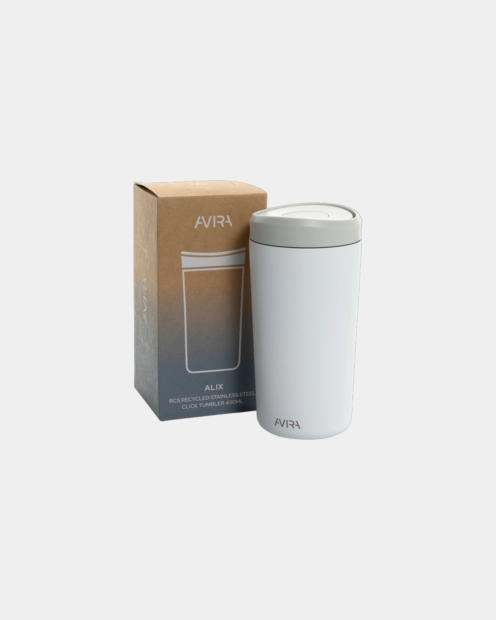 Promotional recycled stainless steel mug 400ml Avira Alix - 19