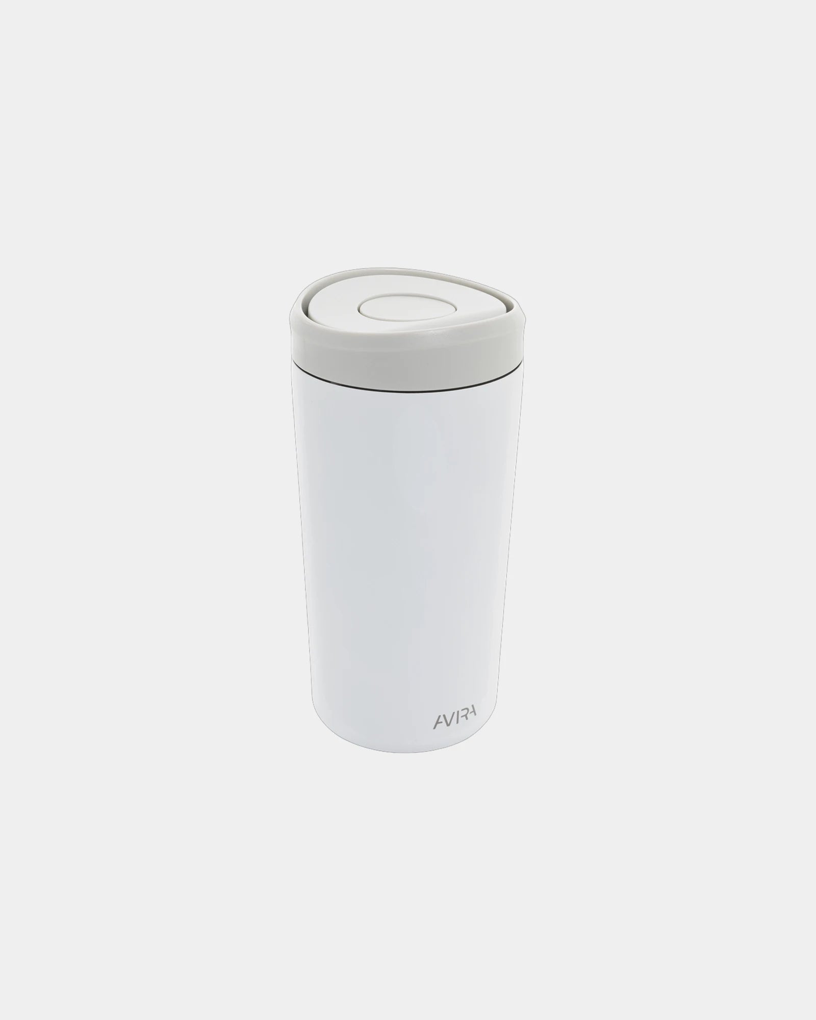 Promotional recycled stainless steel mug 400ml Avira Alix - White