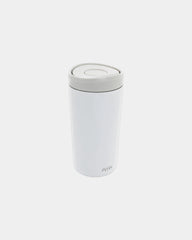 Promotional recycled stainless steel mug 400ml Avira Alix - White