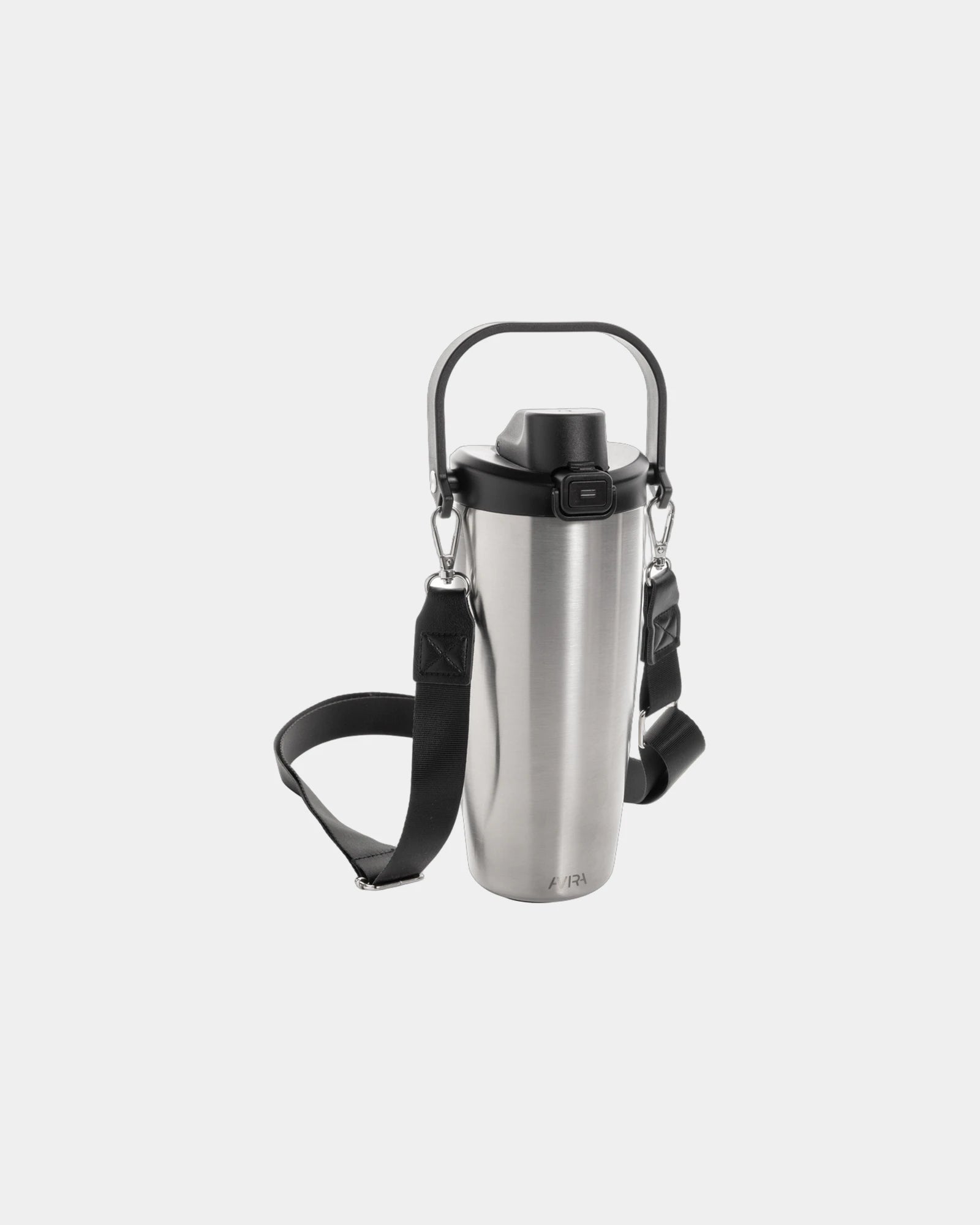 Custom recycled stainless steel water bottle Avira Ayala - Silver