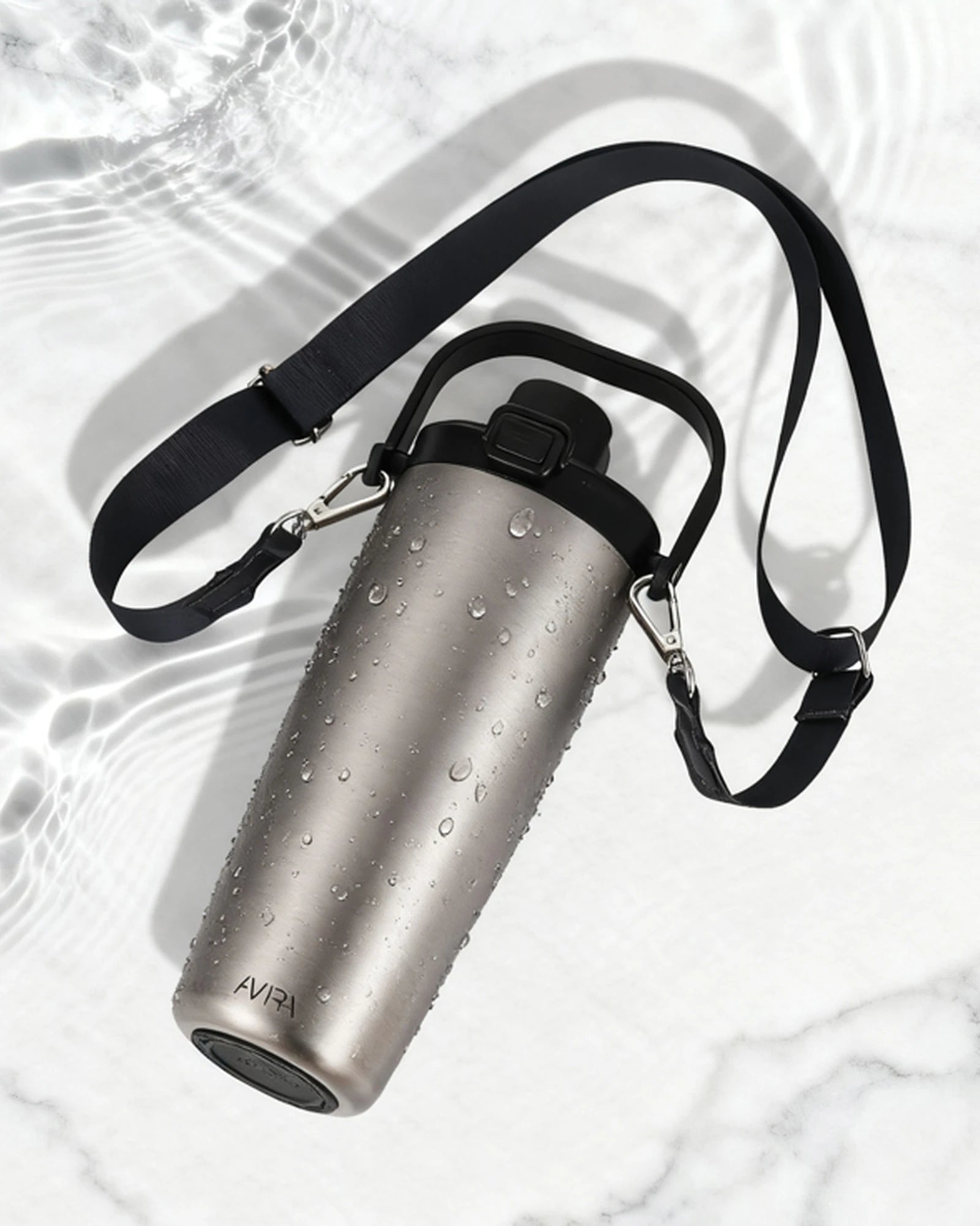 Custom recycled stainless steel water bottle Avira Ayala - 18
