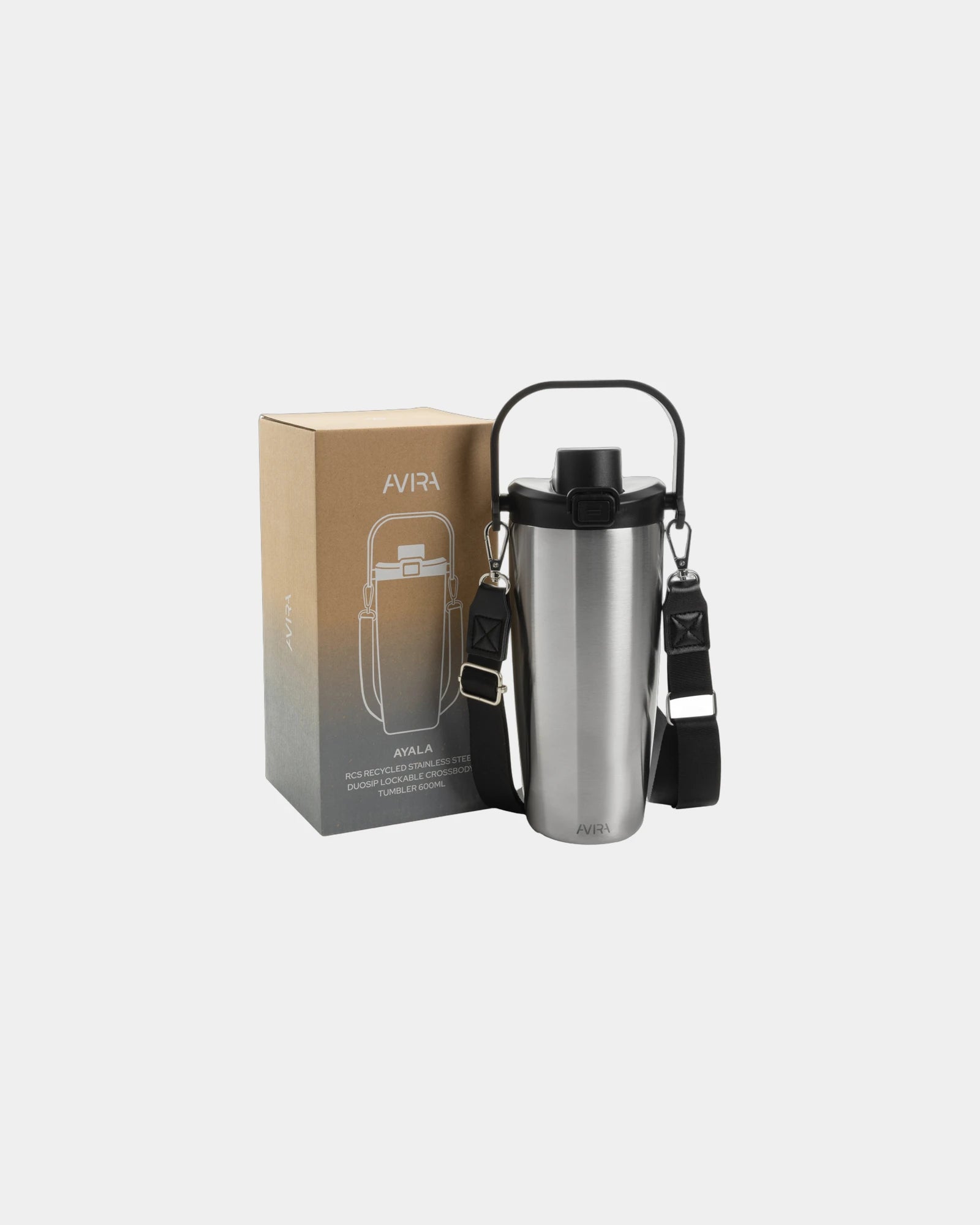 Custom recycled stainless steel water bottle Avira Ayala - 11