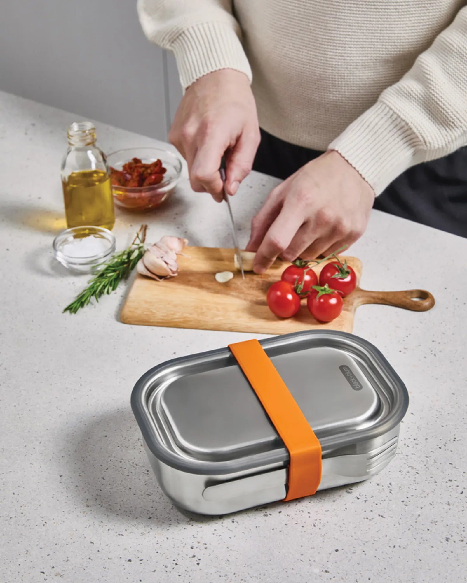 Custom stainless steel lunch box Black + Blum Large - 6