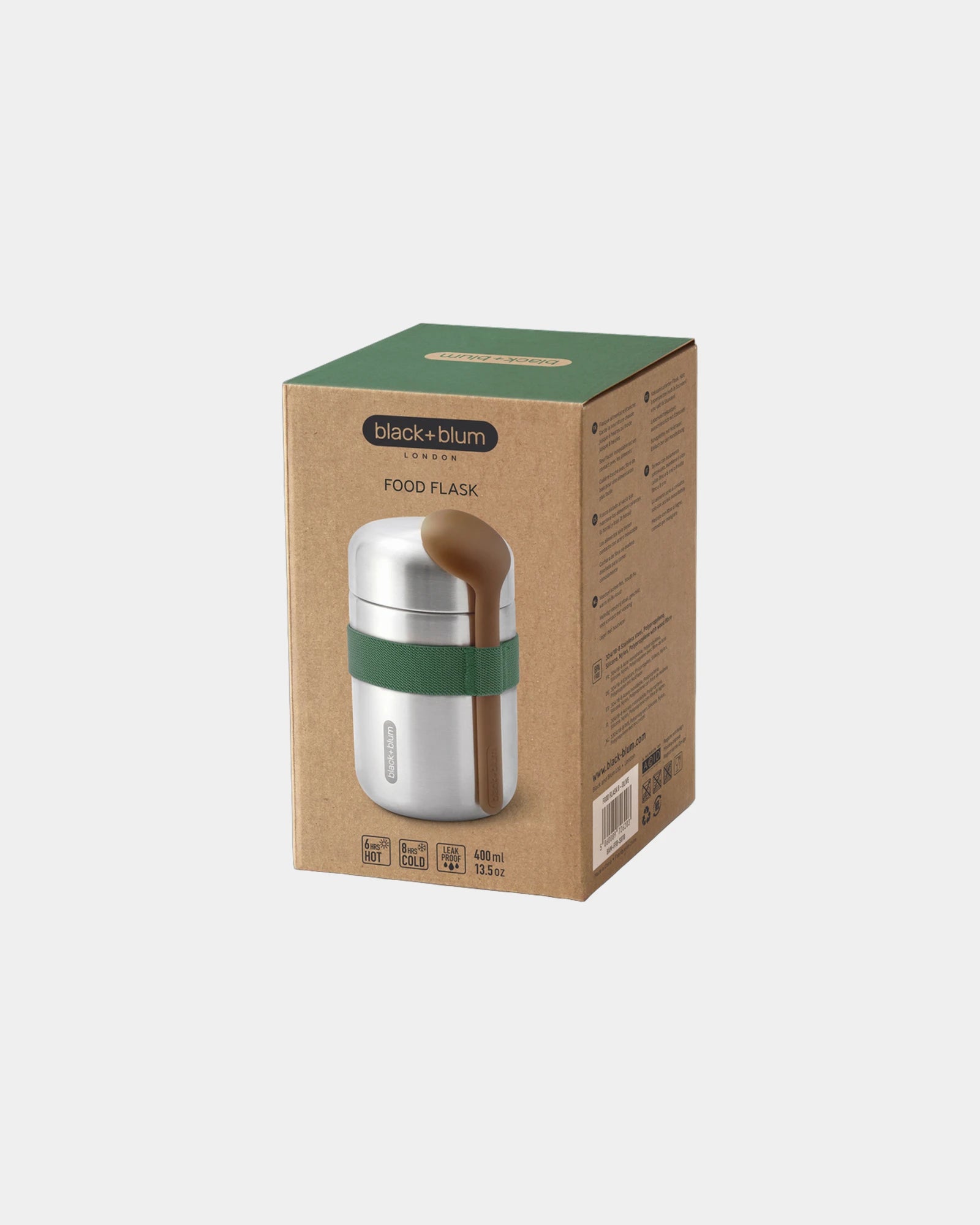 Custom stainless steel food container Black + Blum 400ml - 9