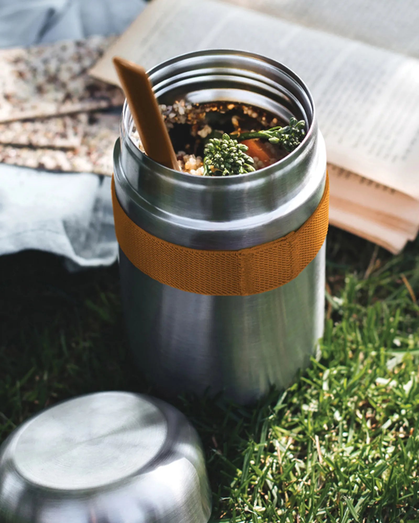 Custom stainless steel food container Black + Blum 400ml - 5