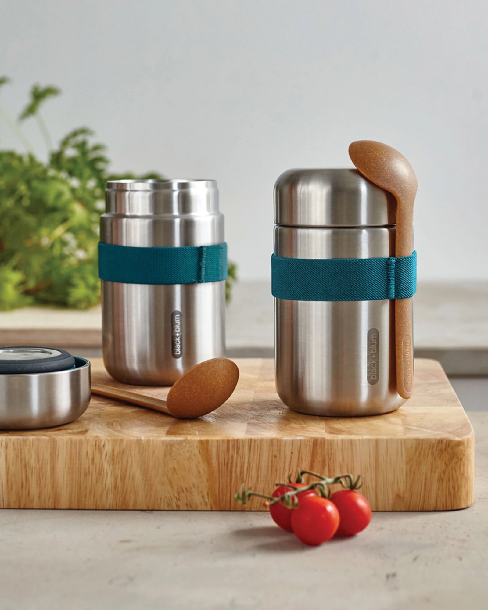 Custom stainless steel food container Black + Blum 400ml - 19