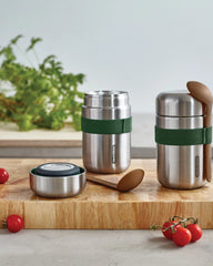 Custom stainless steel food container Black + Blum 400ml - 12