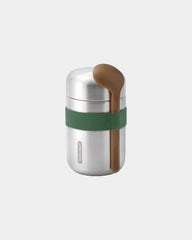 Custom stainless steel food container Black + Blum 400ml - Olive Green