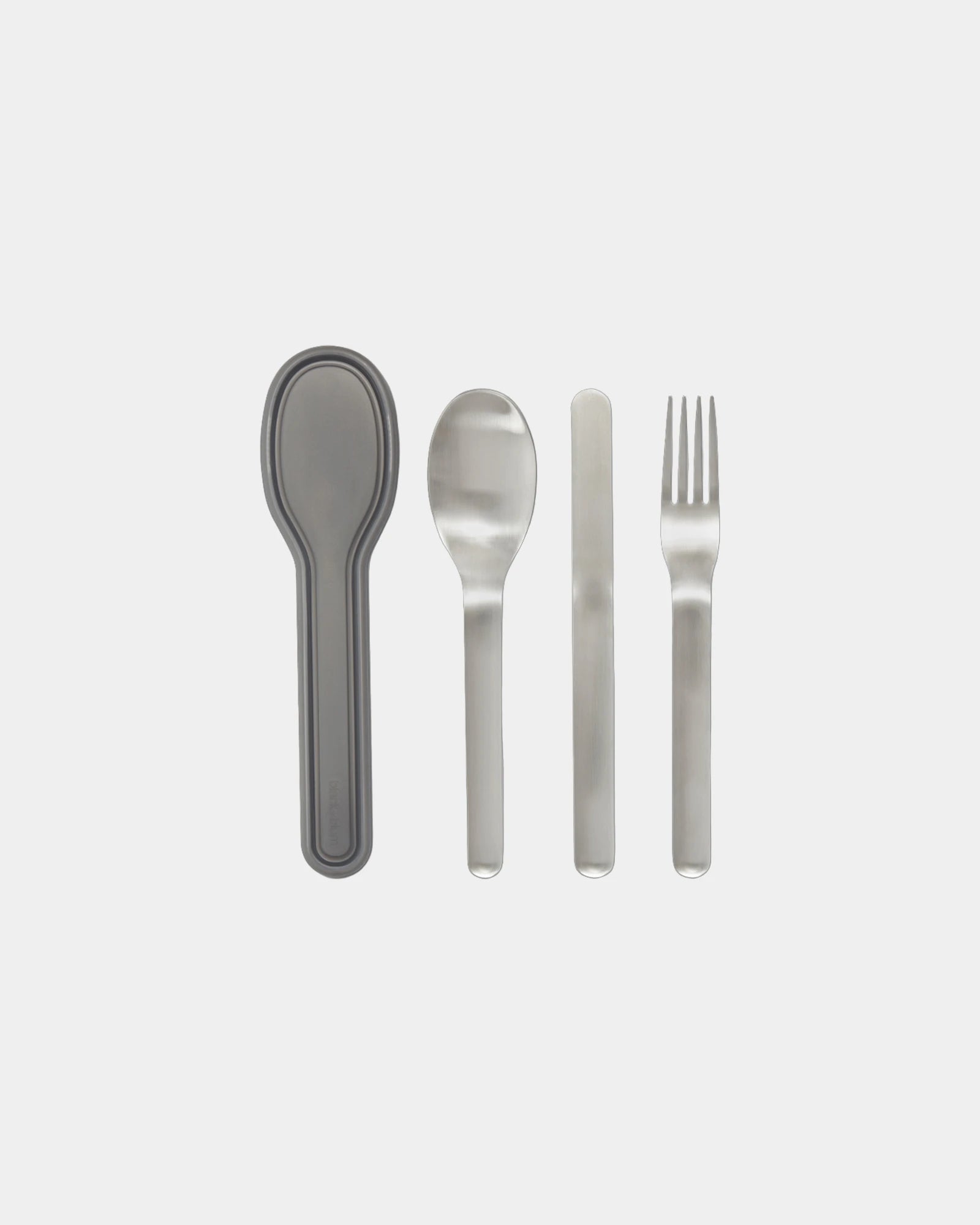 Custom stainless steel picnic cutlery set Black + Blum - 1