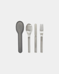 Custom stainless steel picnic cutlery set Black + Blum - 1