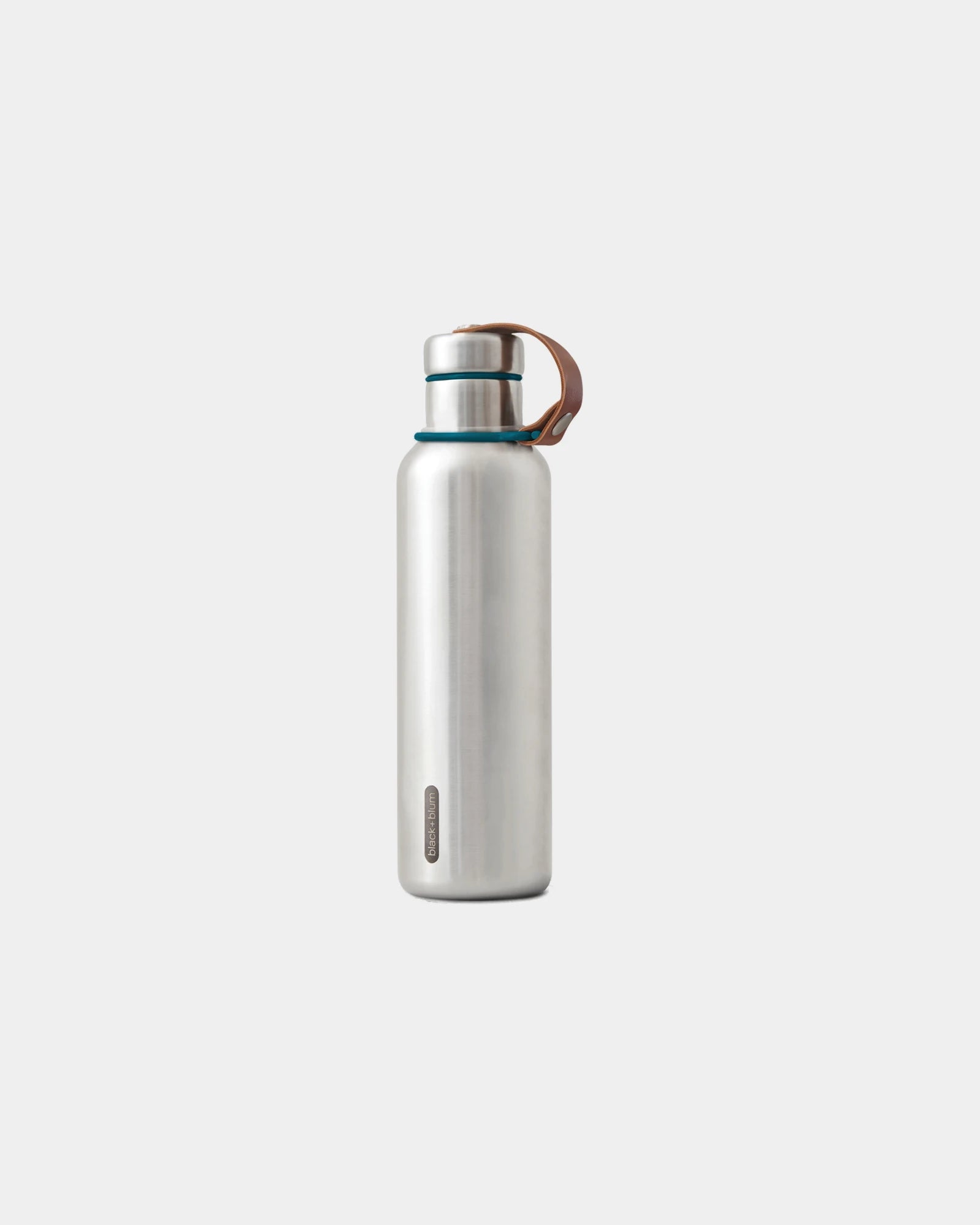 Custom insulated stainless steel water bottle Black + Blum - Turquoise