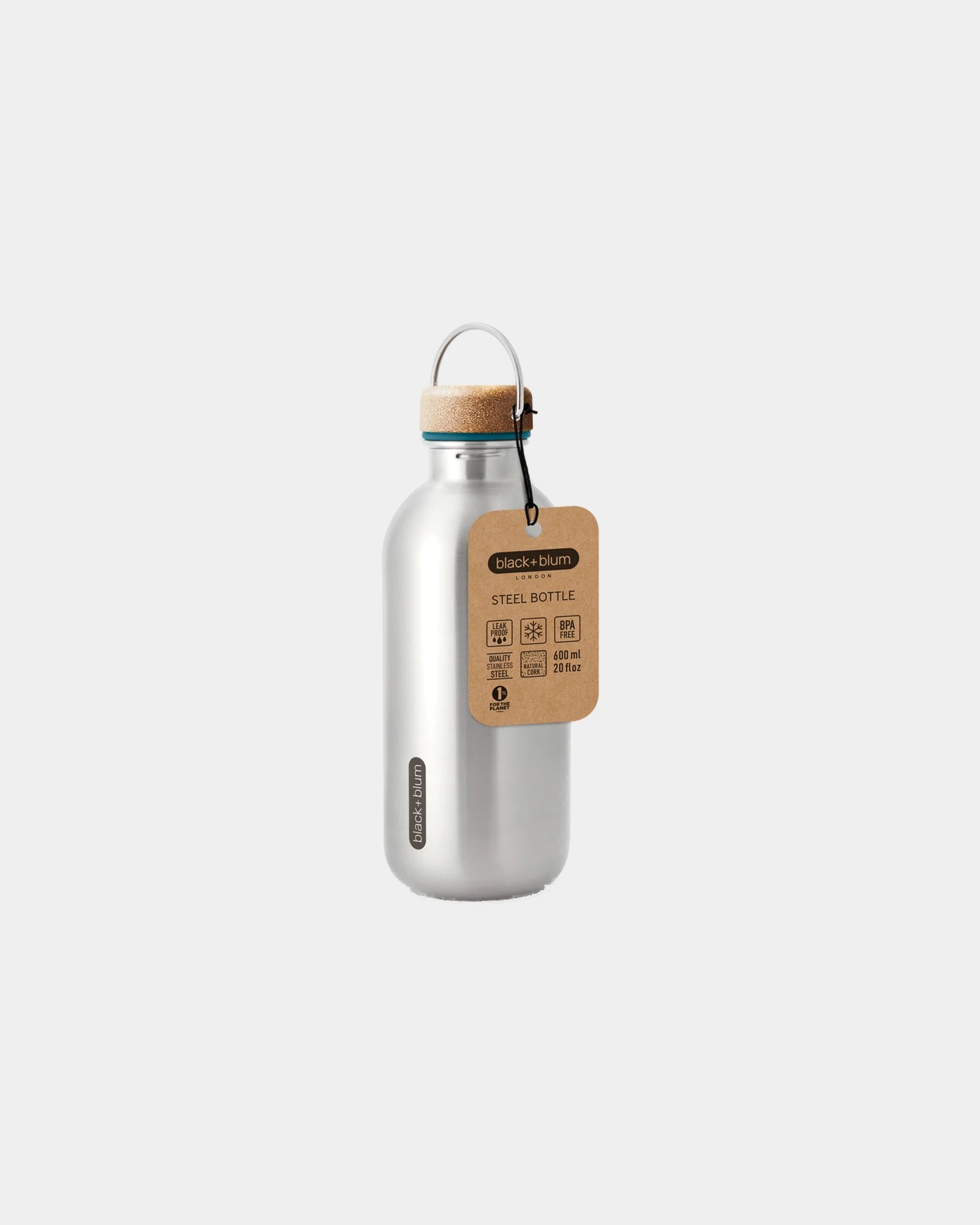 Custom eco-friendly stainless steel water bottle Black + Blum - 11