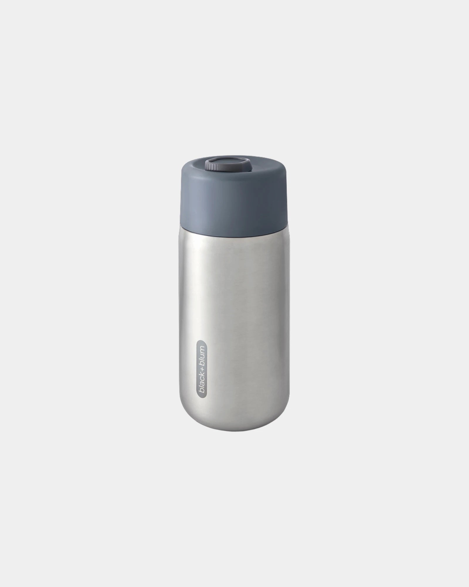 Custom insulated stainless steel mug Black + Blum 340ml - Grey