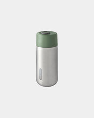 Custom insulated stainless steel mug Black + Blum 340ml - Olive Green