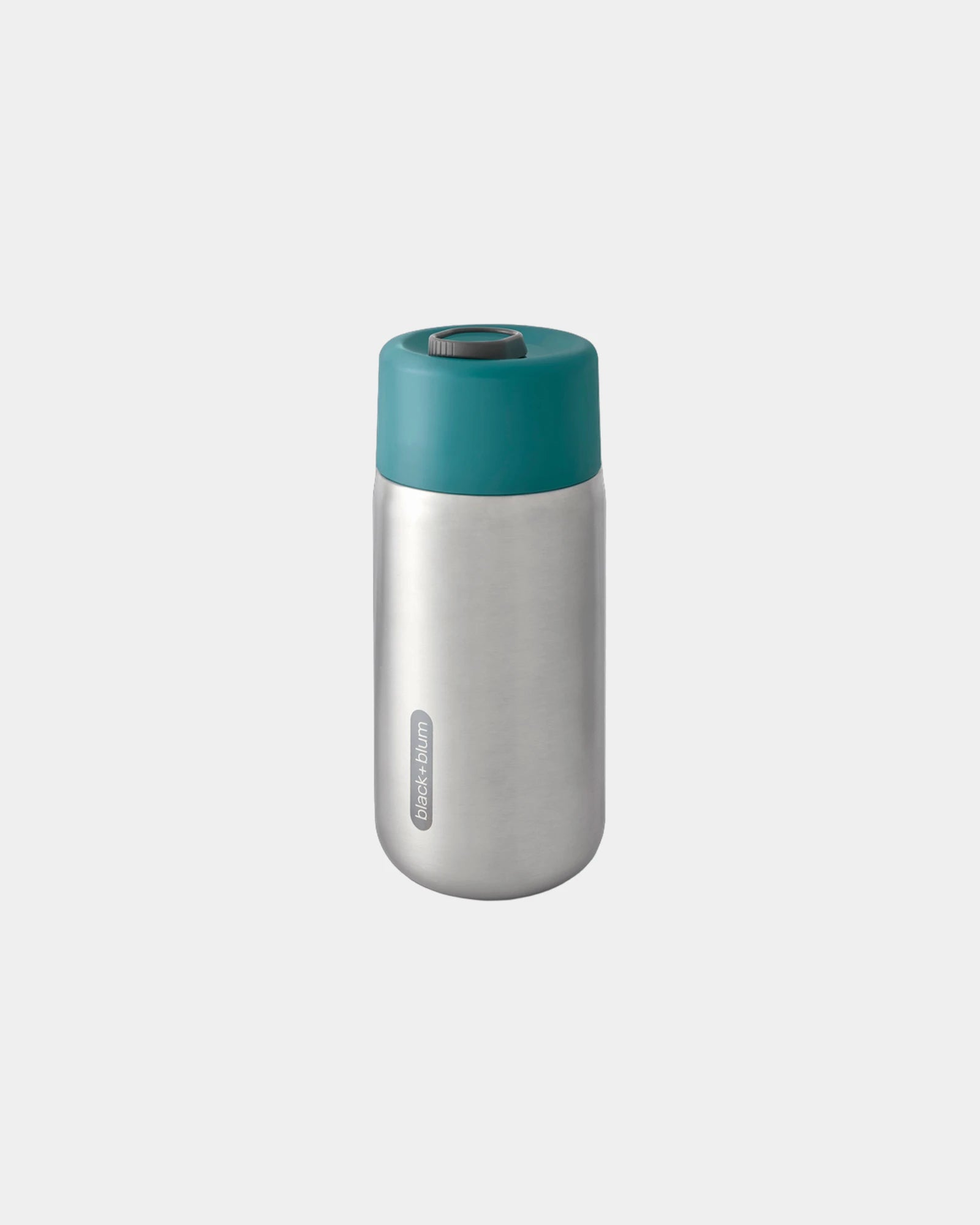 Custom insulated stainless steel mug Black + Blum 340ml - Turquoise