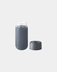 Custom eco-friendly glass travel mug Black + Blum 340ml - 2
