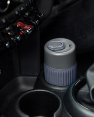 Custom eco-friendly glass travel mug Black + Blum 340ml - 6