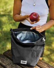Custom rPET insulated lunch bag Black + Blum 6.7L - 9