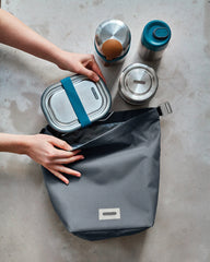 Custom rPET insulated lunch bag Black + Blum 6.7L - 18