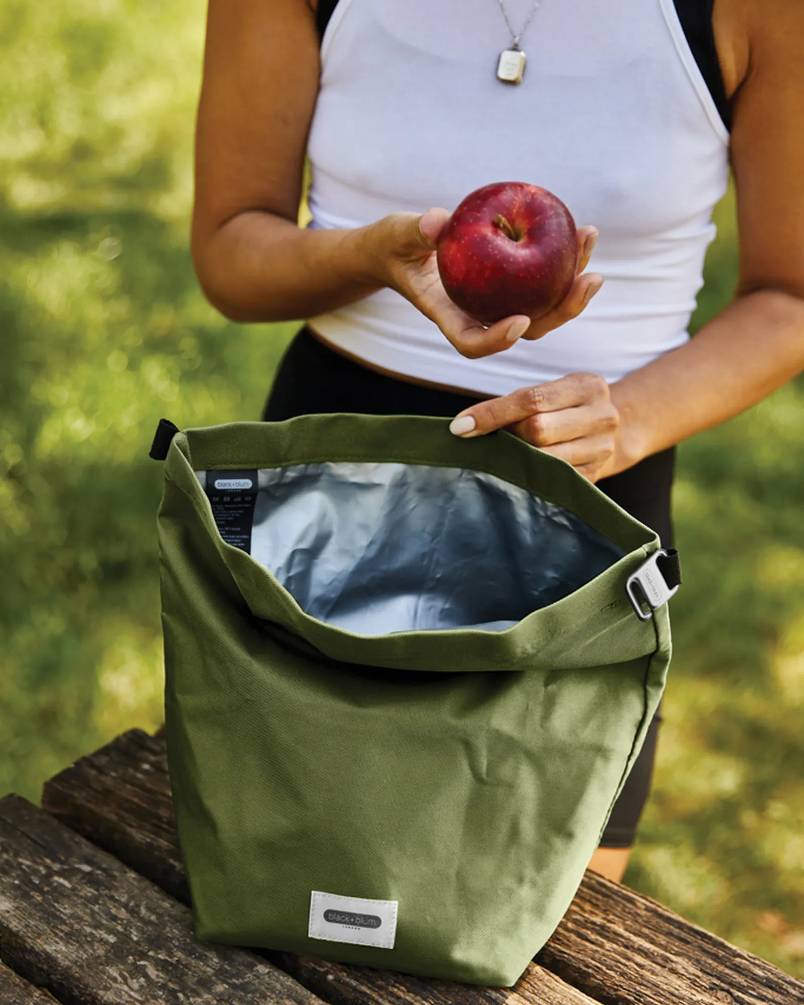 Custom rPET insulated lunch bag Black + Blum 6.7L - 40