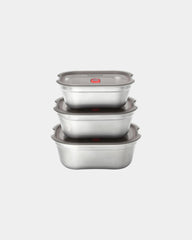 Custom stainless steel lunch box set Black + Blum - 1