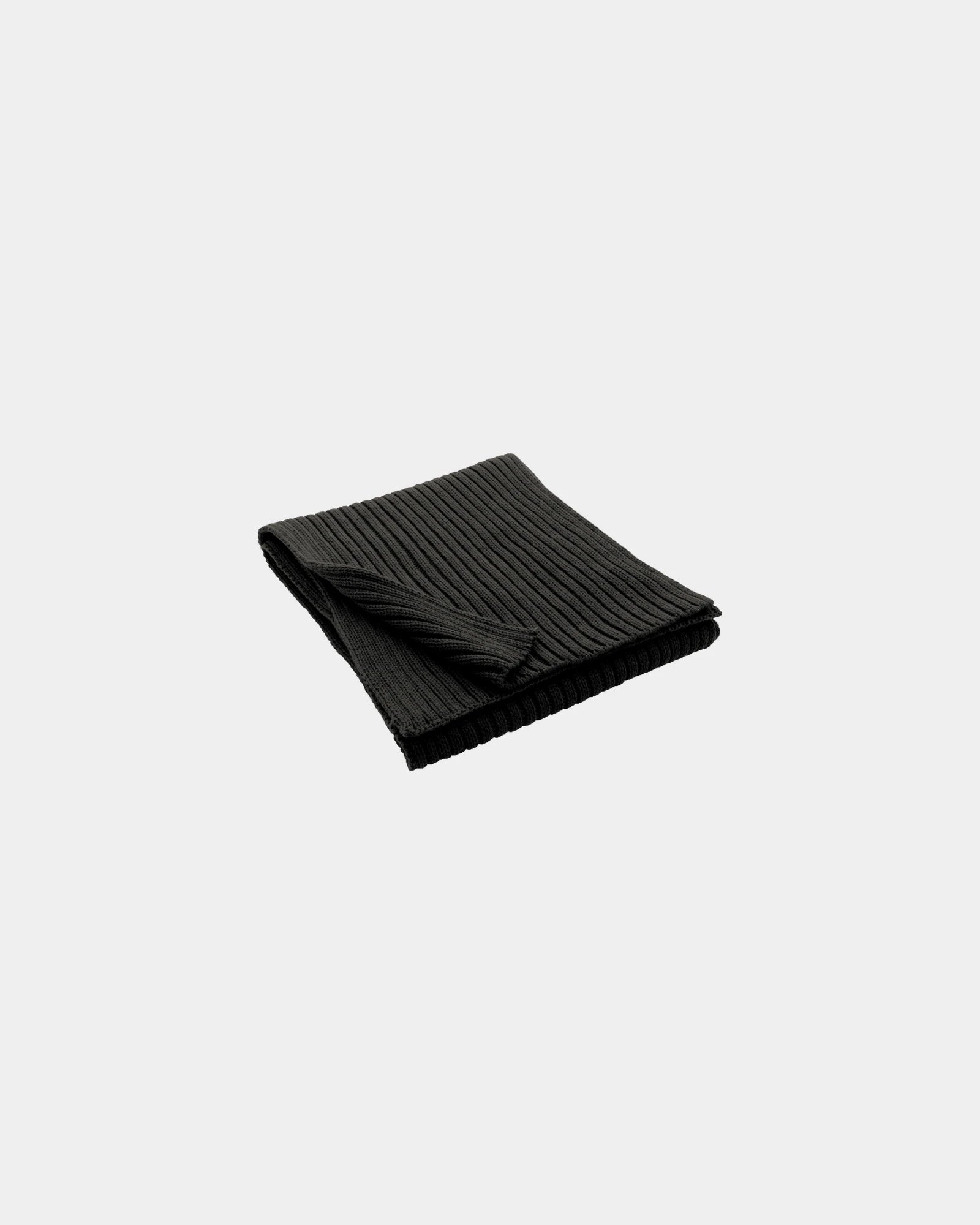 Custom AWARE™ Polylana® knitted scarf 180x25cm - Black
