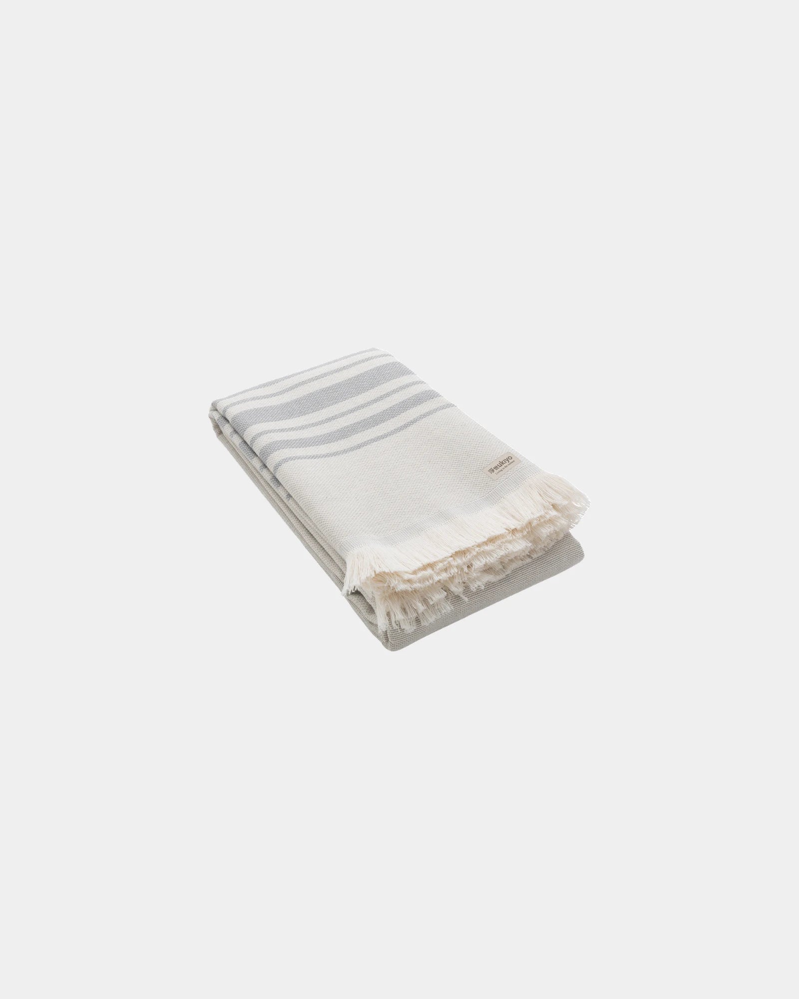 Promotional recycled cotton bath towel Ukiyo 100x180cm - Grey