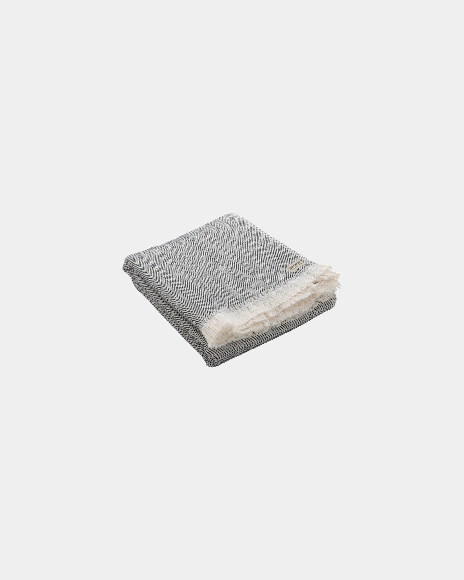 Custom recycled cotton bath towel 100x180cm - Black
