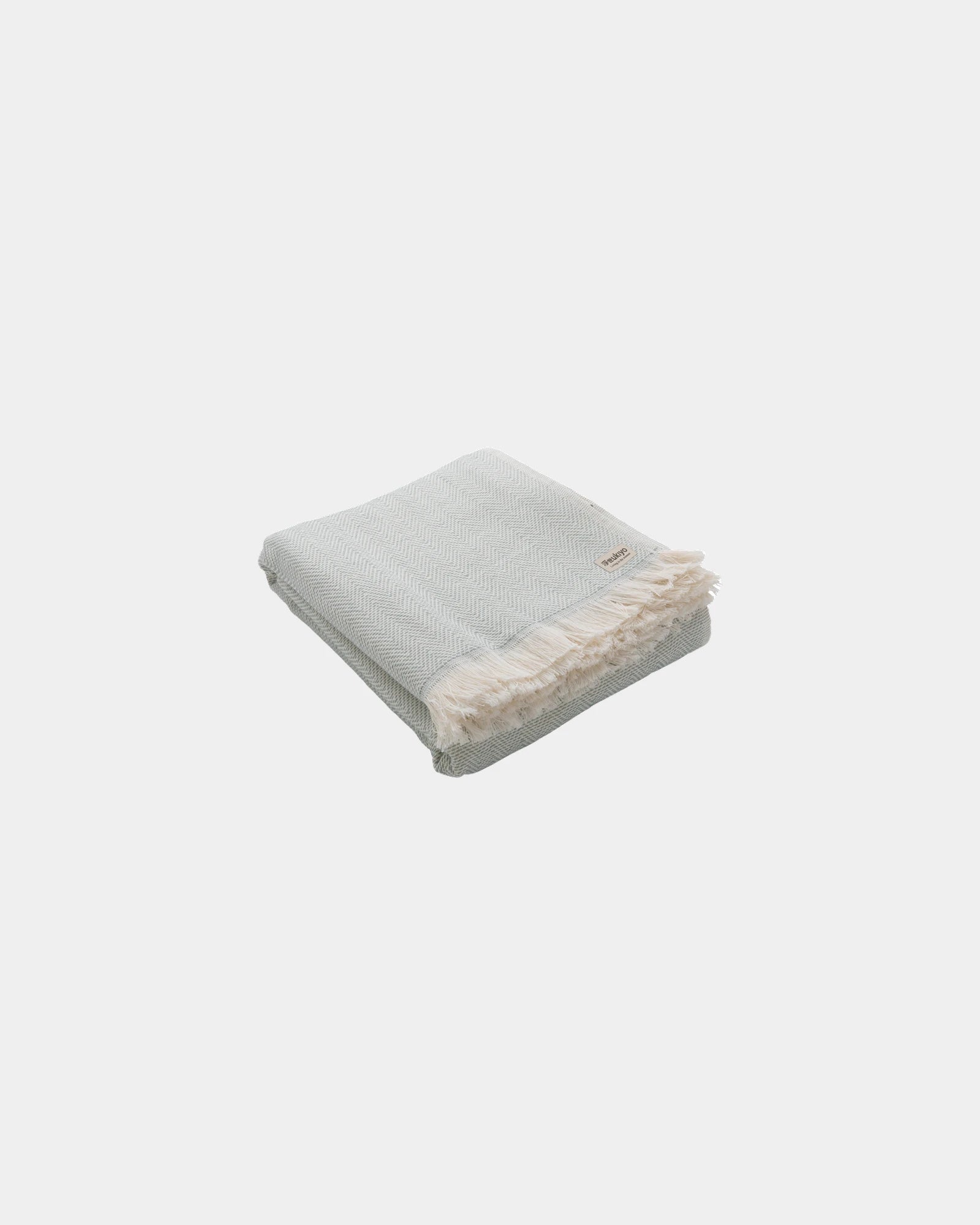 Custom recycled cotton bath towel 100x180cm - Green