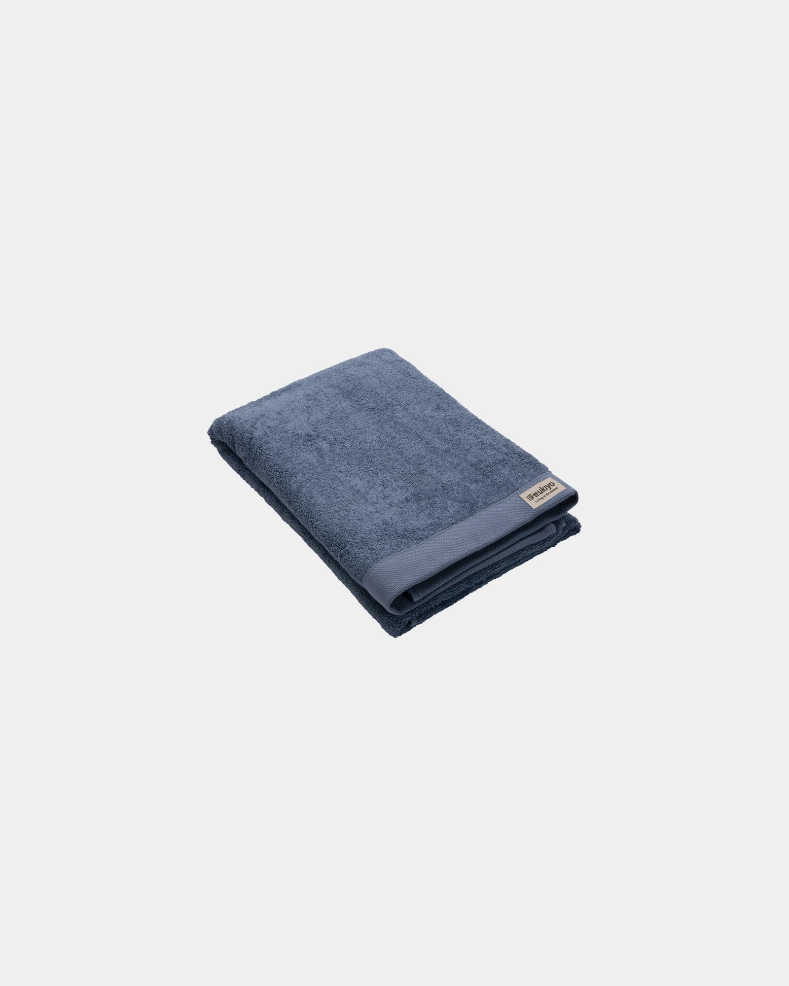 Promotional recycled cotton bath towel 70x140cm - Blue