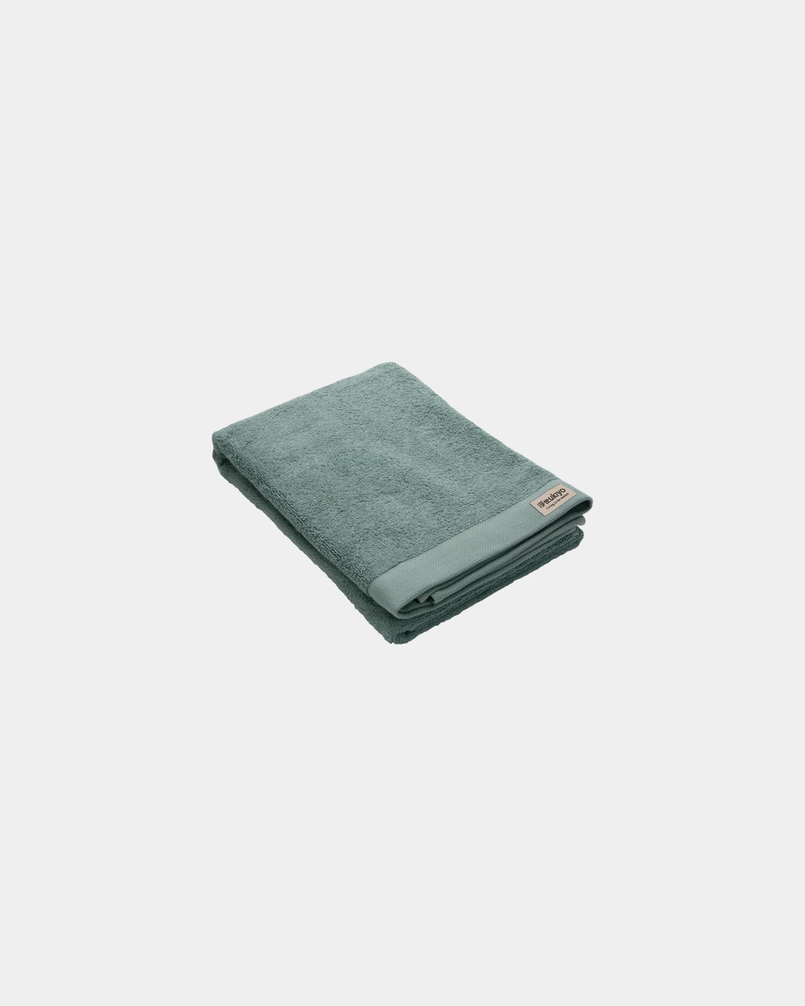 Promotional recycled cotton bath towel 70x140cm - Green