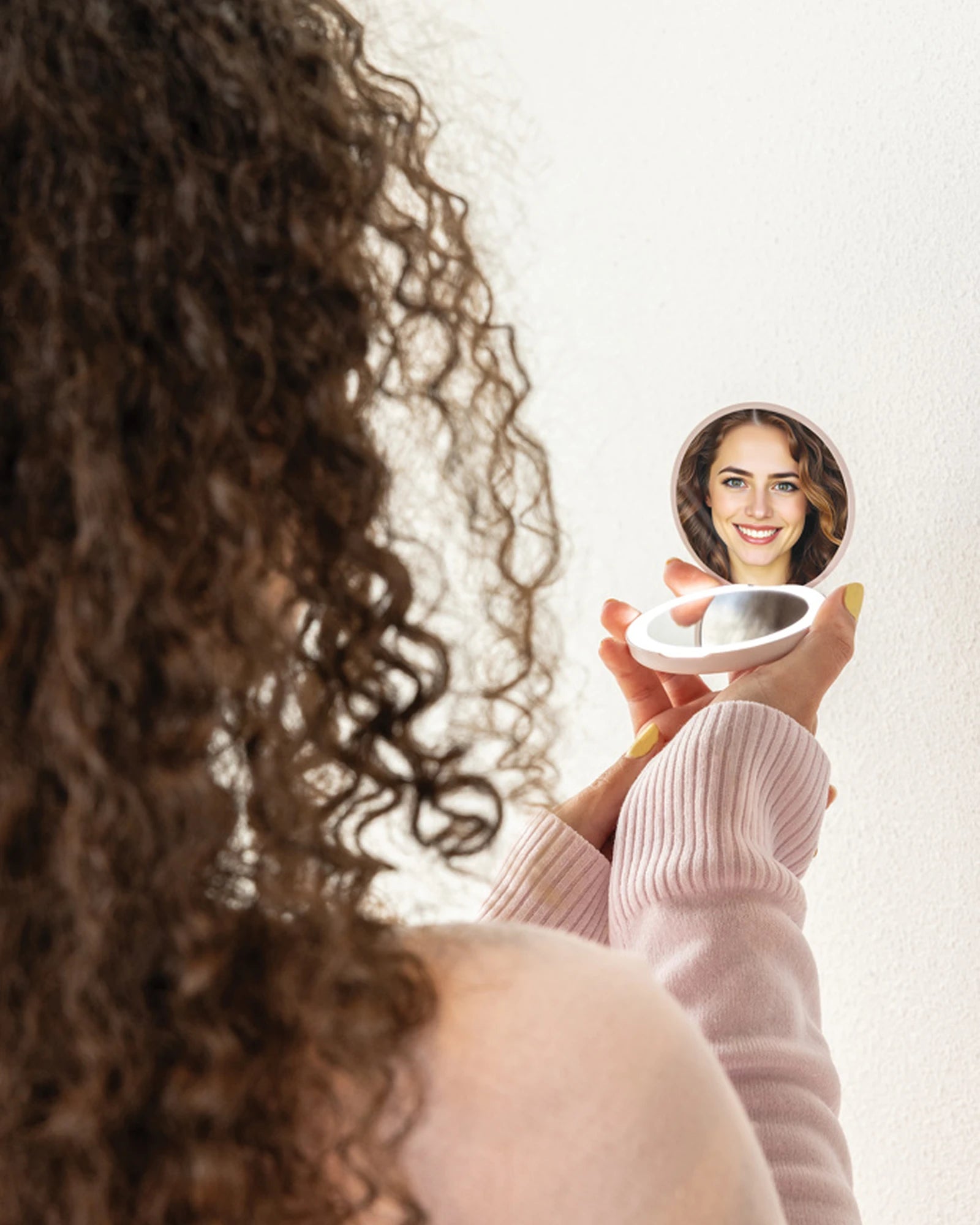 Promotional recycled plastic LED makeup mirror - 4