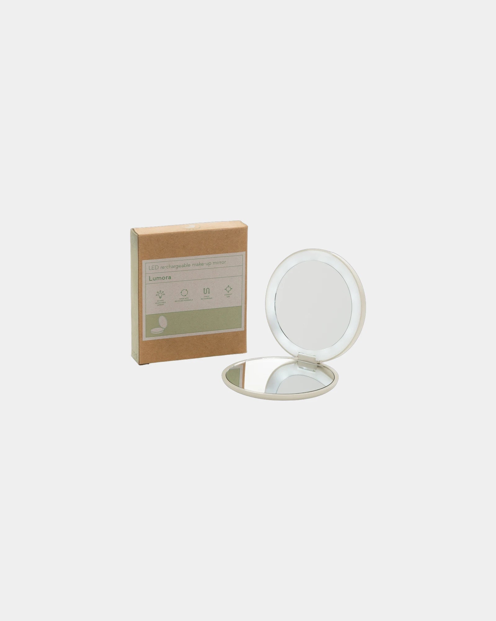 Promotional recycled plastic LED makeup mirror - 2