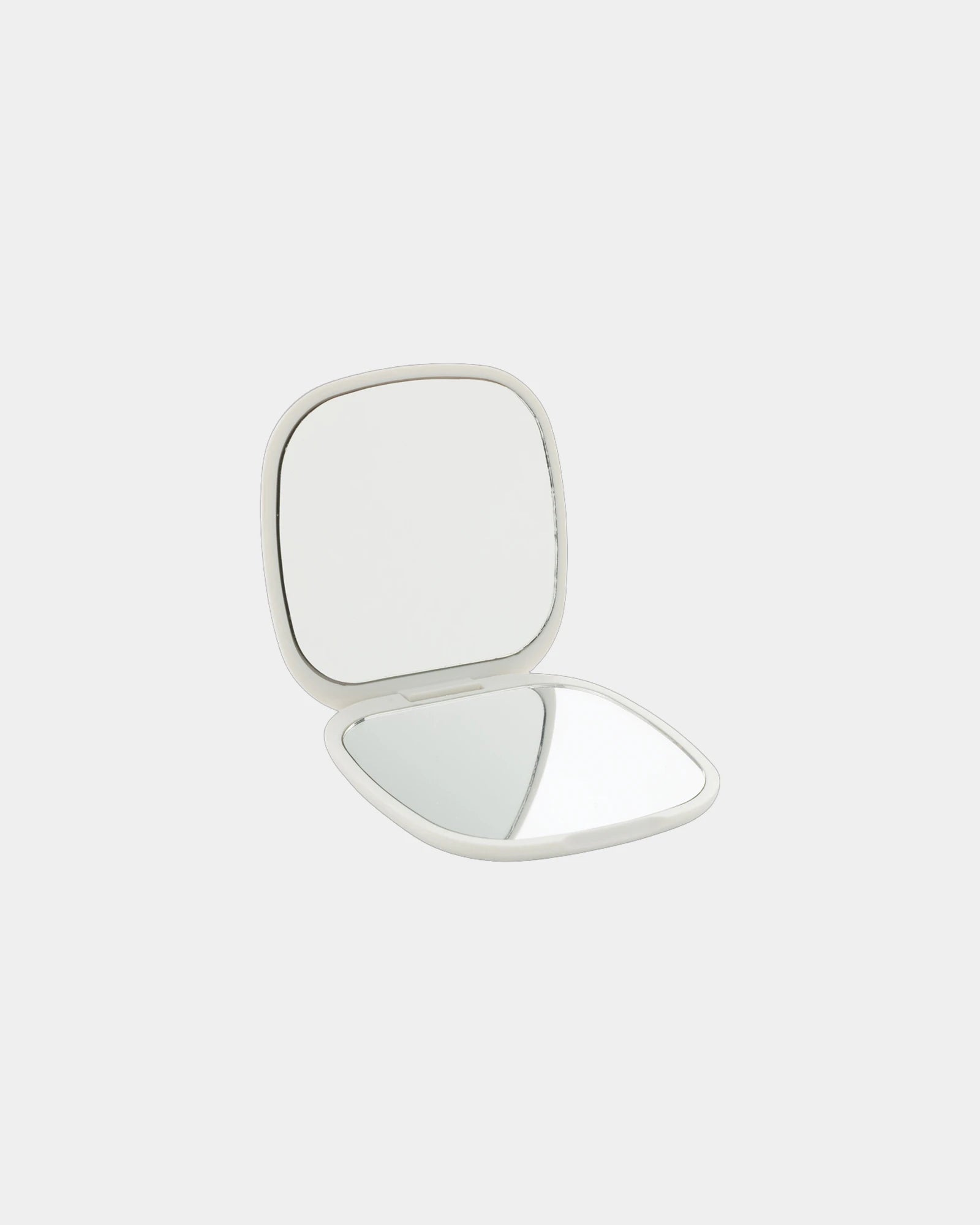 Promotional recycled plastic pocket mirror - White