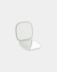 Promotional recycled plastic pocket mirror - White