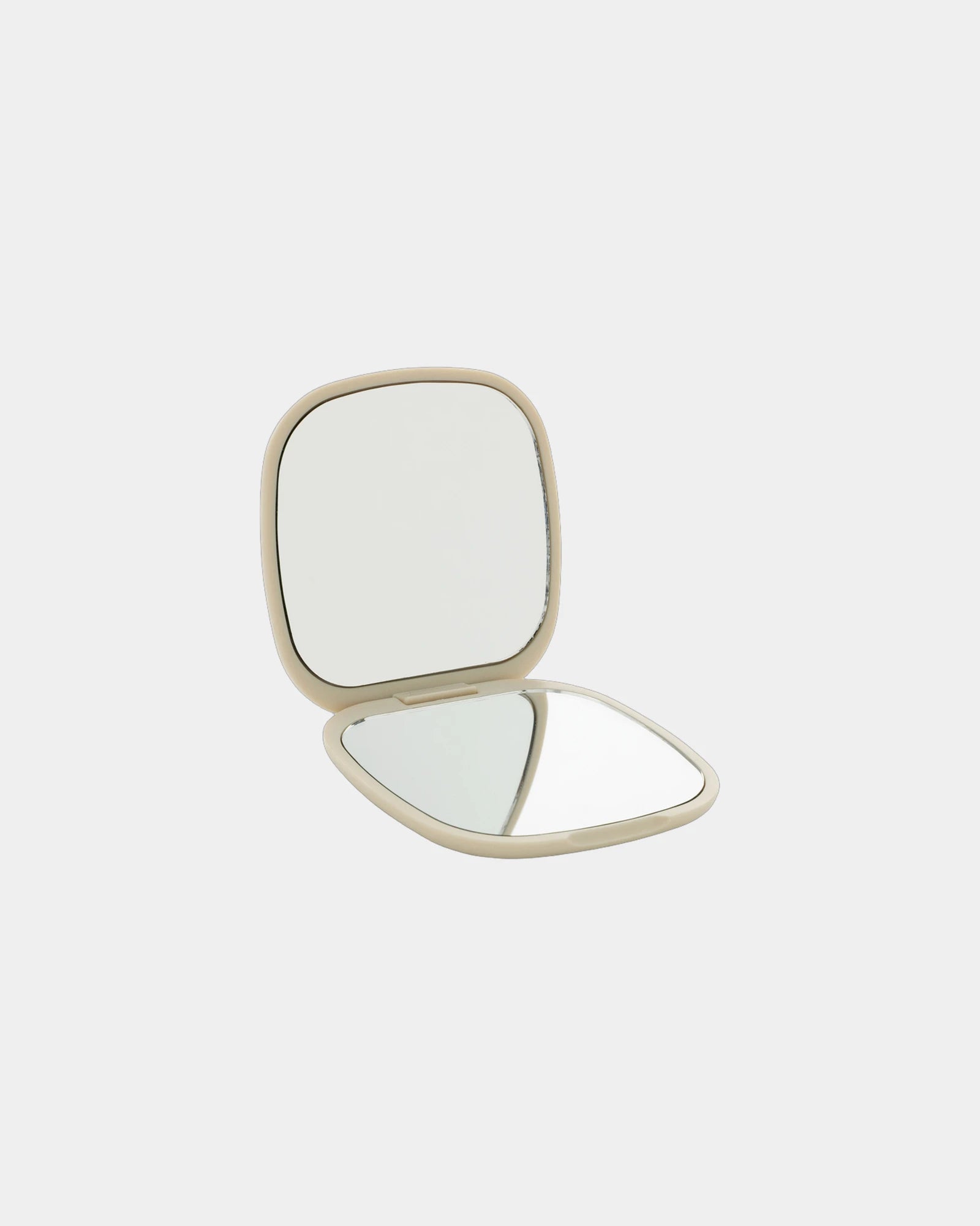 Promotional recycled plastic pocket mirror - Beige