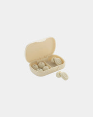 Promotional recycled silicone earplugs Sereva - Beige