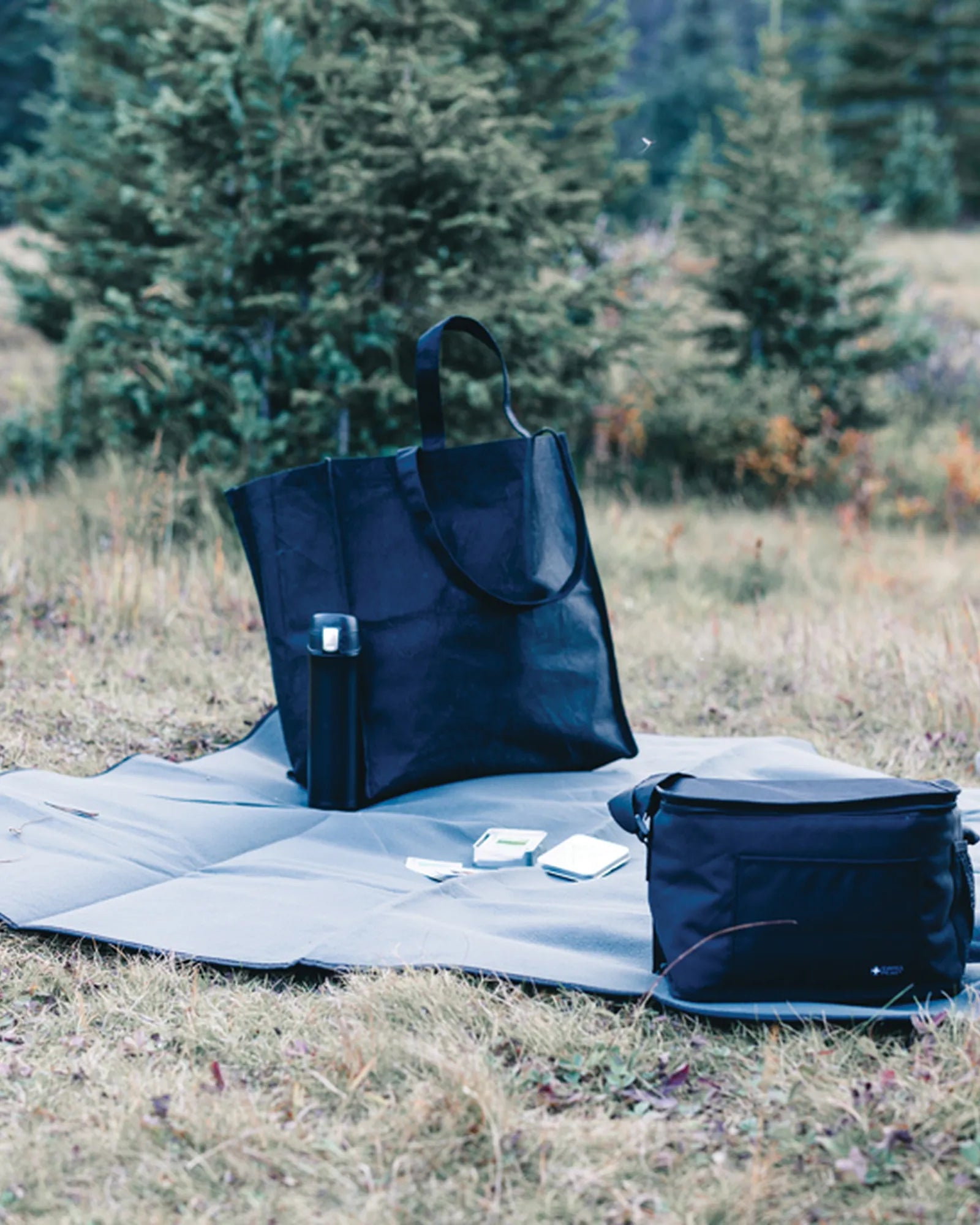 Promotional rPET picnic blanket 145 x 130 cm - 5