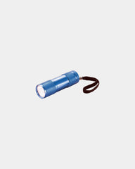 Promotional aluminum torch with 9 LED lights - Blue