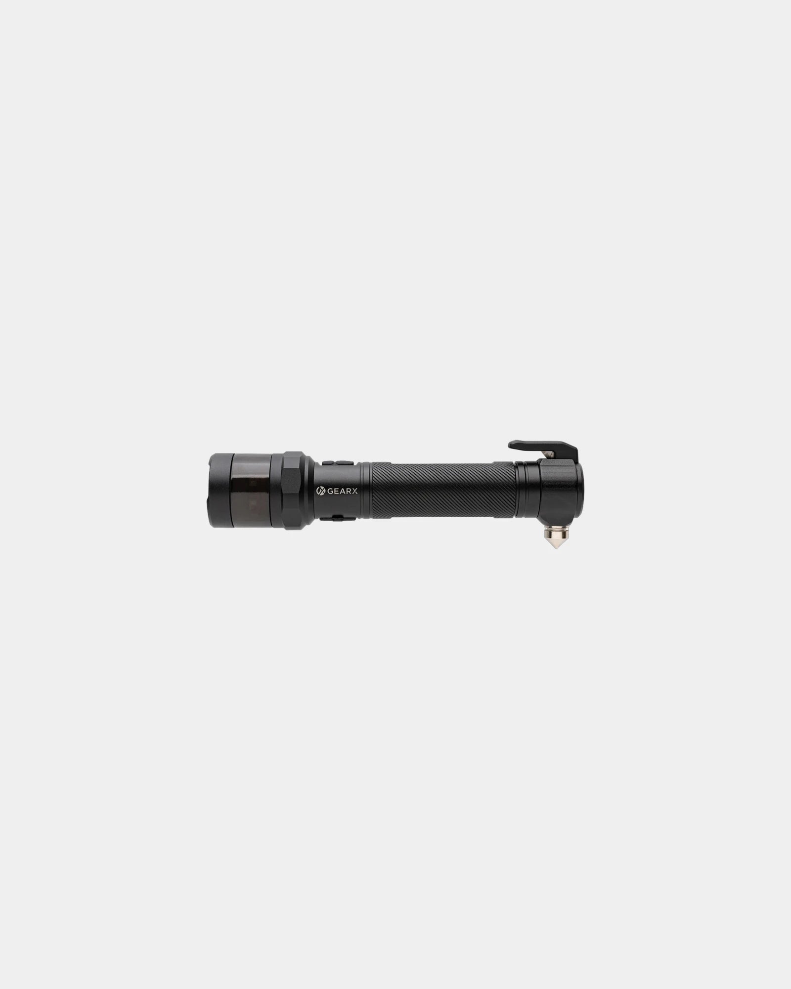 Promotional recycled aluminium flashlight GearX - Black