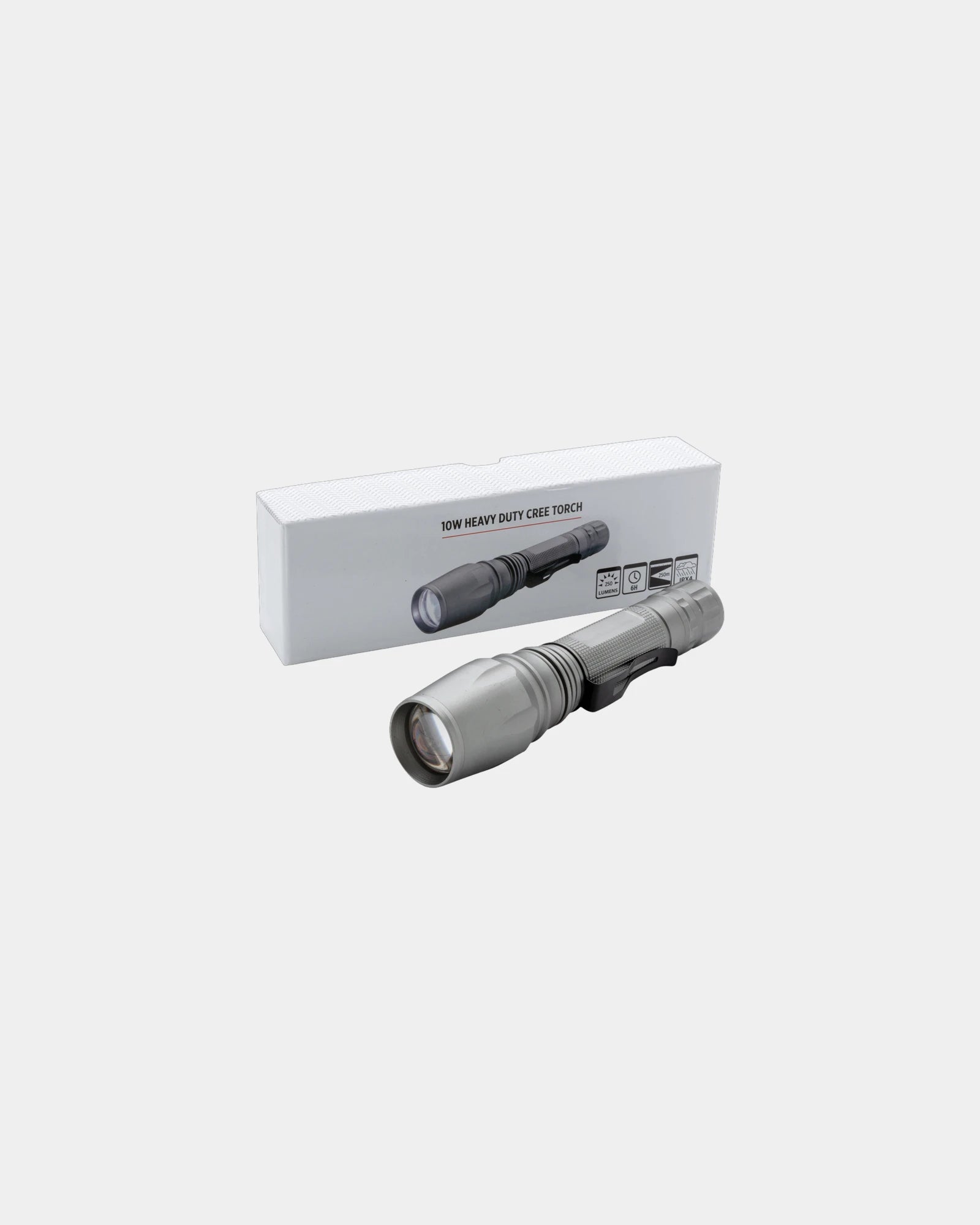 Promotional waterproof aluminum flashlight 10W - 15