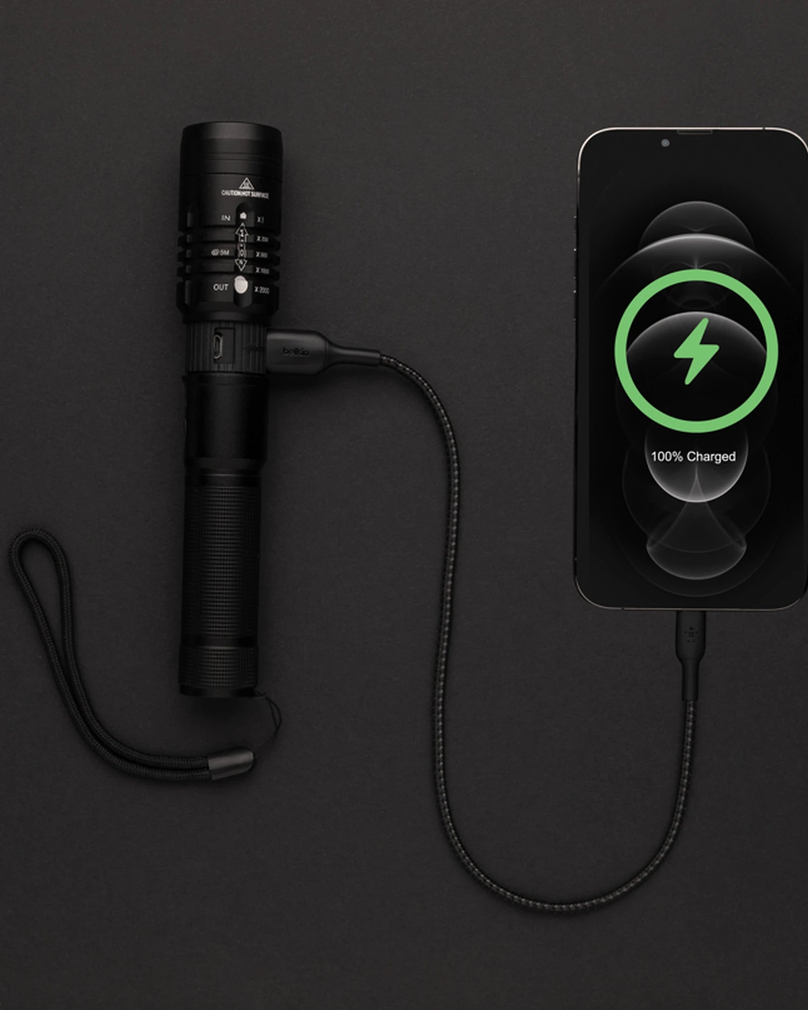 Custom rechargeable USB torch with 1000 lumens - 8