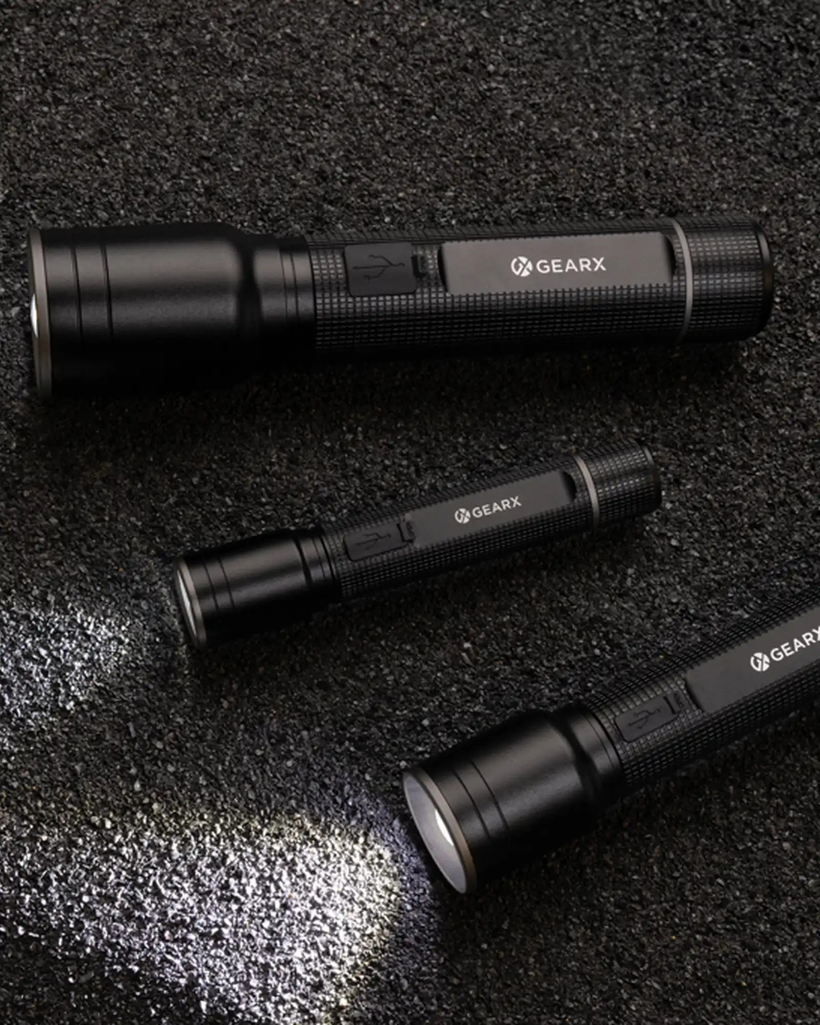 Promotional recycled aluminum flashlight 3W GearX - 9