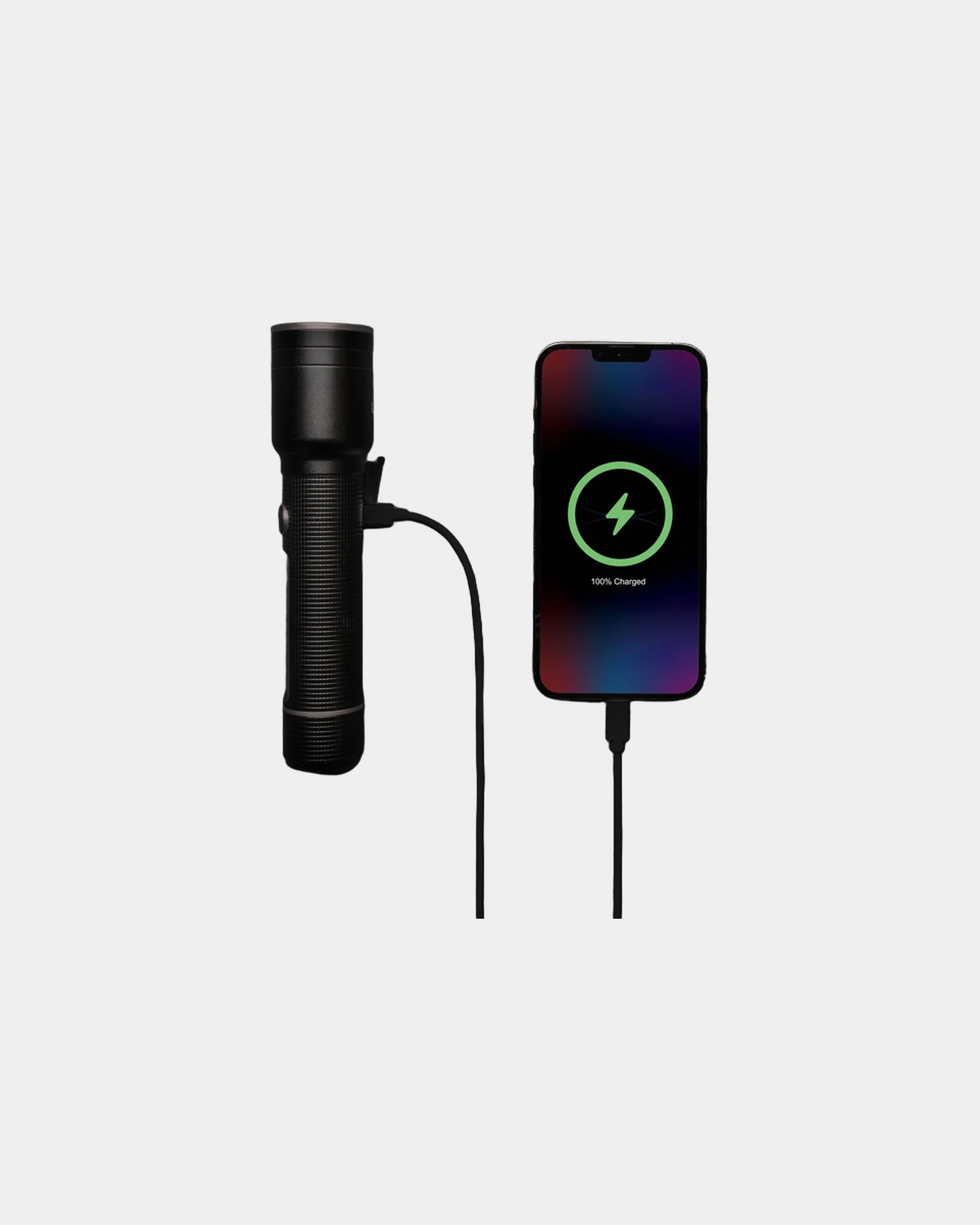 Promotional rechargeable USB torch recycled aluminium - 3