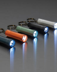 Promotional recycled aluminum flashlight keychain - 20
