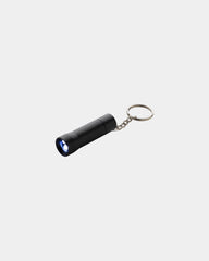 Promotional recycled aluminum flashlight keychain - Black